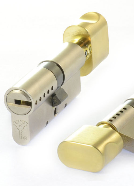 Циліндр MUL-T-LOCK INTERACTIVE + 62 мм (31х31Т) ключ-тумблер Матове золото - зображення 1