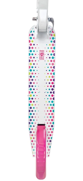 Самокат Raven Dots 200 с ручным тормозом, складной, белый - Фото 5 Самокат Raven Dots 200 с ручным тормозом, складной, белый - изображение 5