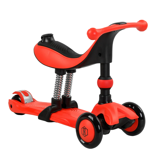 Четырехколесный Самокат велобег 3в1 Best Scooter Оранжевый - Фото 3 Четырехколесный Самокат велобег 3в1 Best Scooter Оранжевый - изображение 3