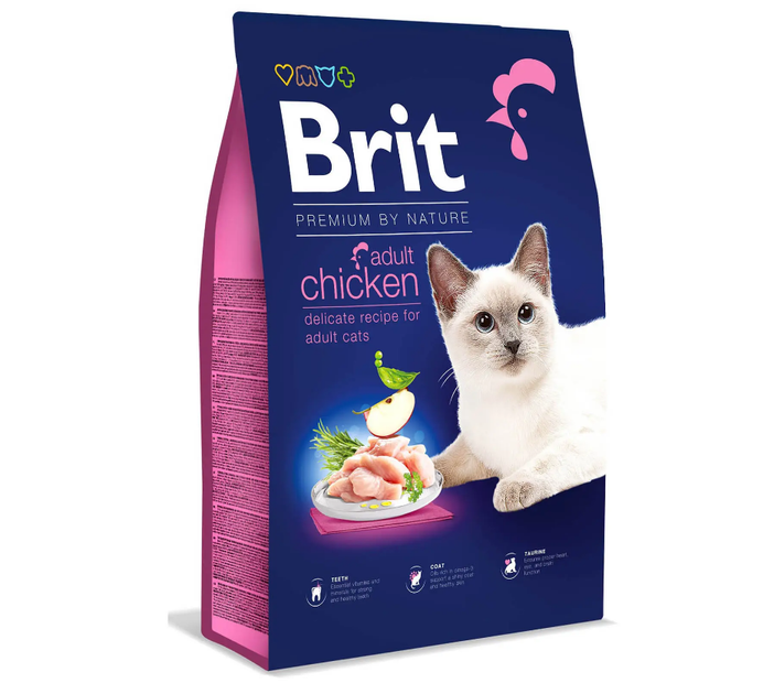 Сухой корм для котов Brit Premium by Nature Cat Adult Chicken 8кг ...
