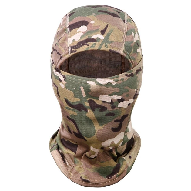 Балаклава маска подшлемник бафф тактическая из шелковой ткани окружность головы 48-58 см (56335-Нов) - изображение 1