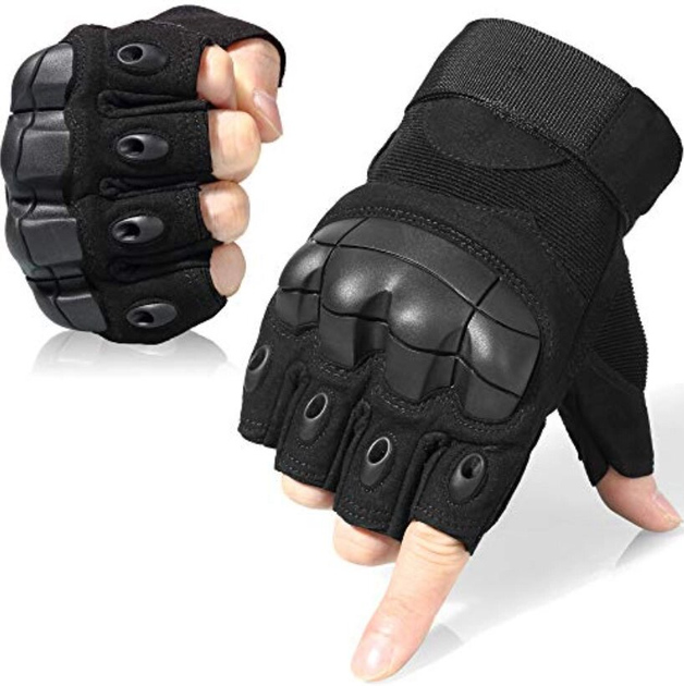 Перчатки тактические Primo Killork беспалые, размер L - Black Primo черный - изображение 1