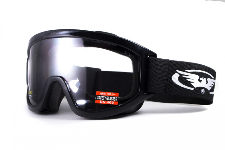 Захисні окуляри маска Global Vision Windshield Clear AF прозорі (є можливість купити інші кольори лінз) - зображення 1