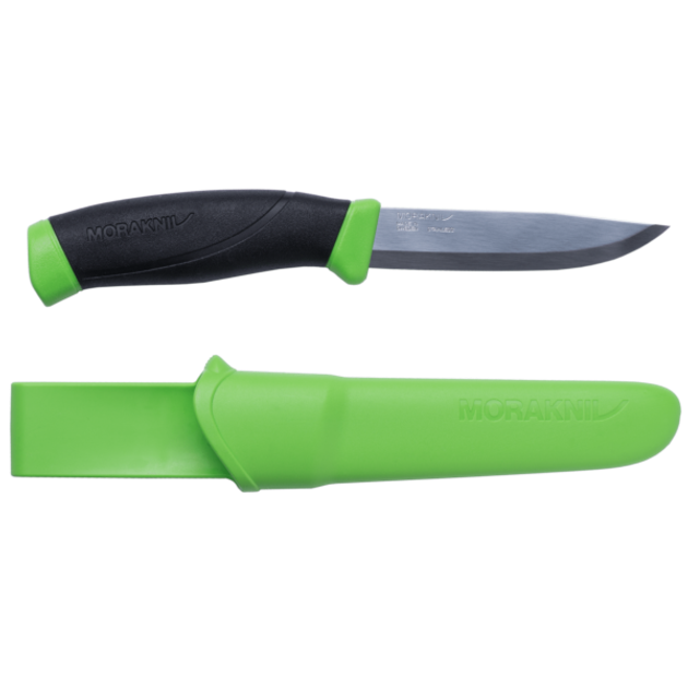 Ніж похідний туристичний MORA Morakniv Companion Green для виживання кемпінгу та будинку нескладний з нержавіючої сталі з піхвами на ремінь - зображення 1