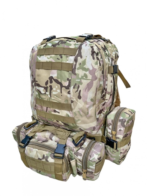 Рюкзак тактичний зсу 60 л, рюкзак штурмовий військовий камуфляж, похідний тактичний рюкзак ВСУ - зображення 1