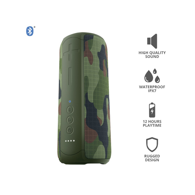 Акустическая система Trust Caro Max Powerful Bluetooth Speaker Camo (23960) - изображение 9