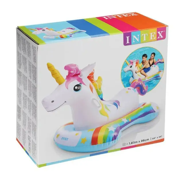 Детский надувной плотик Intex 57552 163 х 86см, от 3 лет - изображение 4