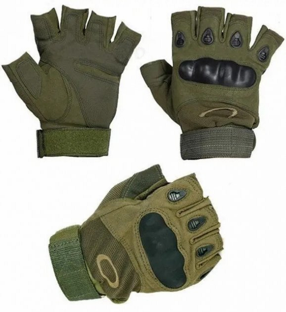 Перчатки Тактические без пальцев Зеленый Военные Clefers Tactical GLV размер M (5002111) - зображення 2