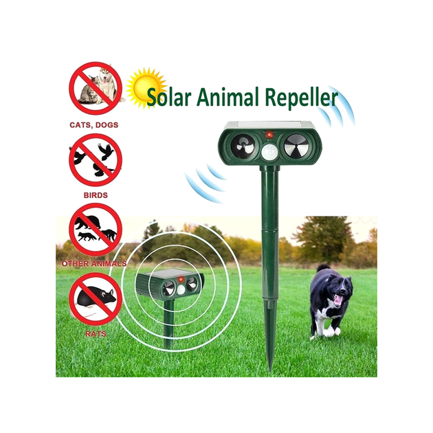 Solar Animal Repeller Ультразвуковой отпугиватель грызунов, собак и .