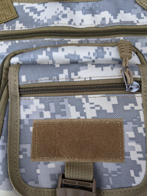 Тактична армійська сумка на стегнах 27х30х8 см Хакі - зображення 2