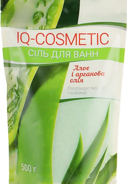 Сіль для ванни "Алое й арганова олія" - IQ-Cosmetic 500g (963622-37734) - Фото 2 Сіль для ванни "Алое й арганова олія" - IQ-Cosmetic 500g (963622-37734) - зображення 2