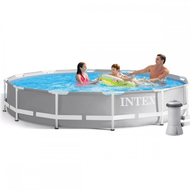 Бассейн каркасный Intex 26712 (366-76см), 6503 л - Фото 1 Бассейн каркасный Intex 26712 (366-76см), 6503 л - изображение 1