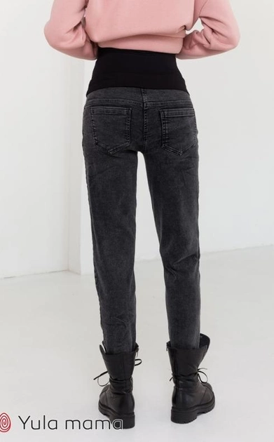 Стильные Mom джинсы для беременных Юла мама Ivonne S Черный DM-31.042 