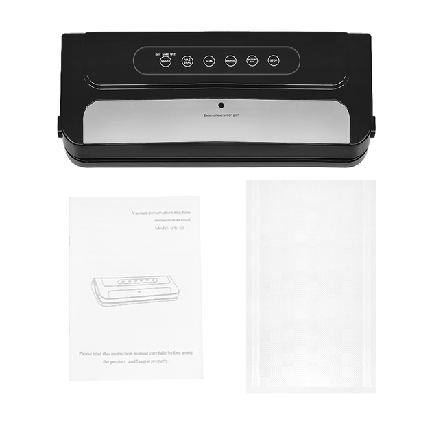 Вакууматор Lesko GW-01 Black для упаковки продуктов - изображение 4