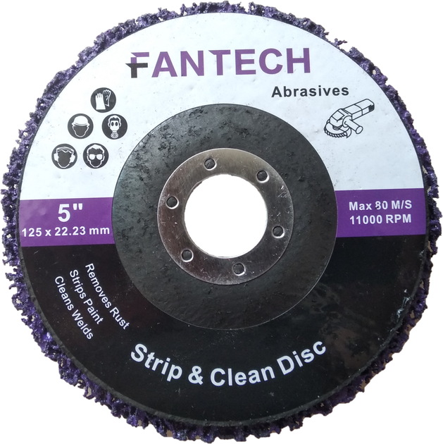 Зачистне коло (корал) FANTECH фіолетовий 125 мм - зображення 2