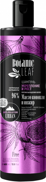 Акція на Шампунь проти випадіння волосся Botanic Leaf Зміцнення і ріст 400 мл від Rozetka