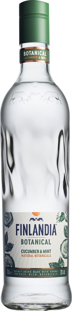 Алкогольний напій Finlandia Botanical Cucumber & Mint Огірок та м'ята 0.7 л 30% (5099873020067) - зображення 1