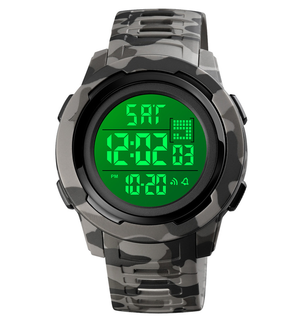 Мужские часы Skmei 1731 Camo gray Black спорт (таймер, будильник, подсветка) - Фото 1 Мужские часы Skmei 1731 Camo gray Black спорт (таймер, будильник, подсветка) - изображение 1