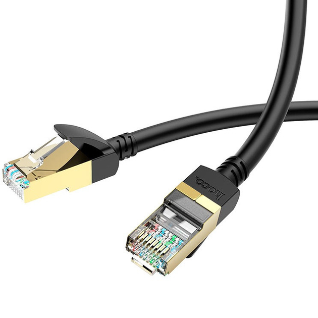 Сетевой кабель для интернета HOCO US02 Level |1 м/RJ45/1Gbps=125MB/s ...