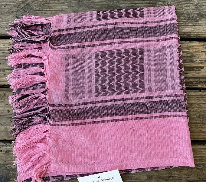 Куфия шемаг розовая арафатка платок арабский хлопковый 110*110 см - изображение 1