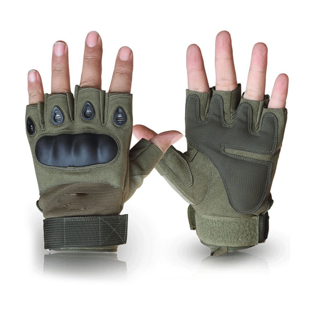 Тактические перчатки Олива, размер L - изображение 1