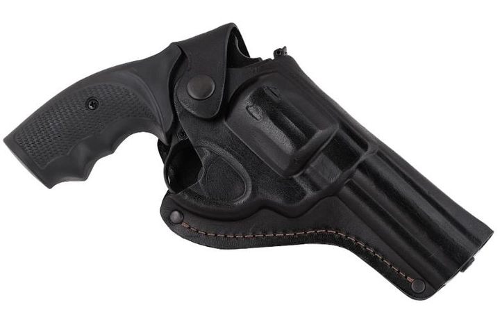 Кобура Beneks для Револьвер 4 поясна формована Шкіра Чорна - зображення 1