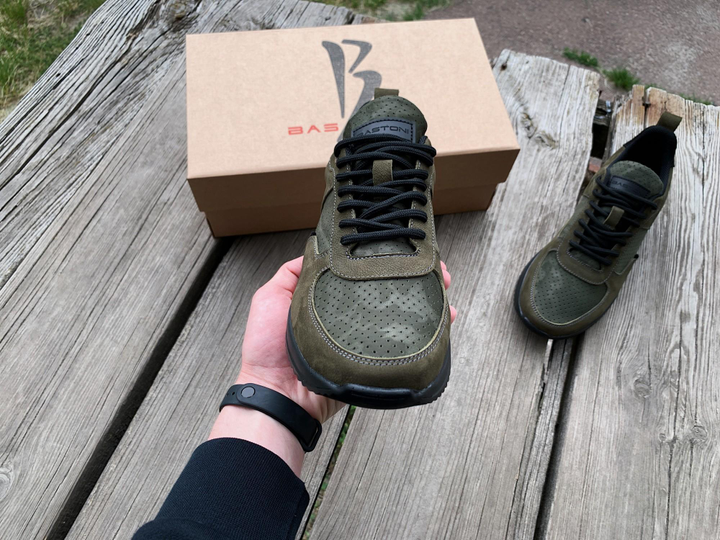 Тактические летние камуфляжные кроссовки под форму для ЗСУ олива 44 29 см (11110814) - изображение 2