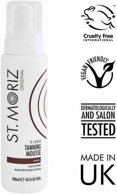 Мусс-автозагар St. Moriz Original XL Tanning Mousse Dark 300 мл - изображение 4