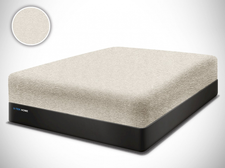 Простирадло натяжне трикотажне U-Tek Jersey Beige 90x190x25 - Фото 1 Простирадло натяжне трикотажне U-Tek Jersey Beige 90x190x25 - зображення 1