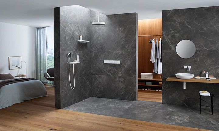 Лейка для верхнего душа HANSGROHE Rainfinity 250мм латунь белая 26228700 - изображение 5