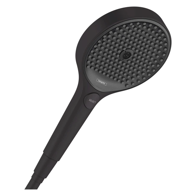 Душова лійка HANSGROHE Rainfinity EcoSmart із кнопкою 132мм пластик чорна 26865670 - Фото 1 Душова лійка HANSGROHE Rainfinity EcoSmart із кнопкою 132мм пластик чорна 26865670 - зображення 1