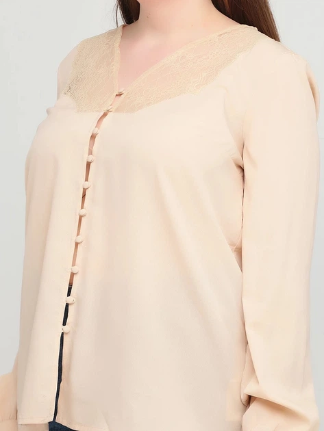 Демисезонная блуза ASOS AS421663 2XL (162972XL) Бежевый - Фото 3 Демисезонная блуза ASOS AS421663 2XL (162972XL) Бежевый - изображение 3