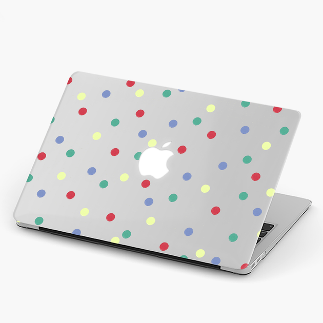Чехол пластиковый для Apple MacBook Air 11 A1465 Разноцветный горох ...