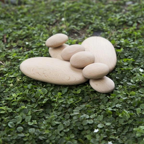 Деревянные блоки Guidecraft Natural Play Округлые камешки (G6771) - изображение 4