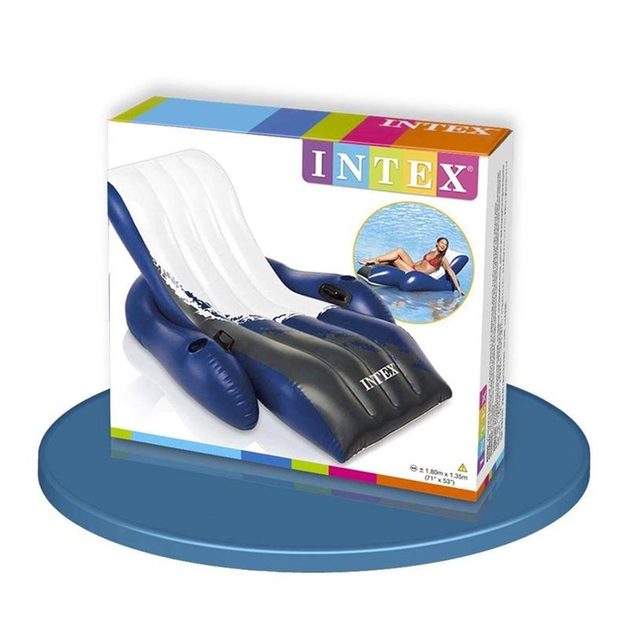 Надувное кресло для плавания Intex 58868 с подстаканниками – фото ...