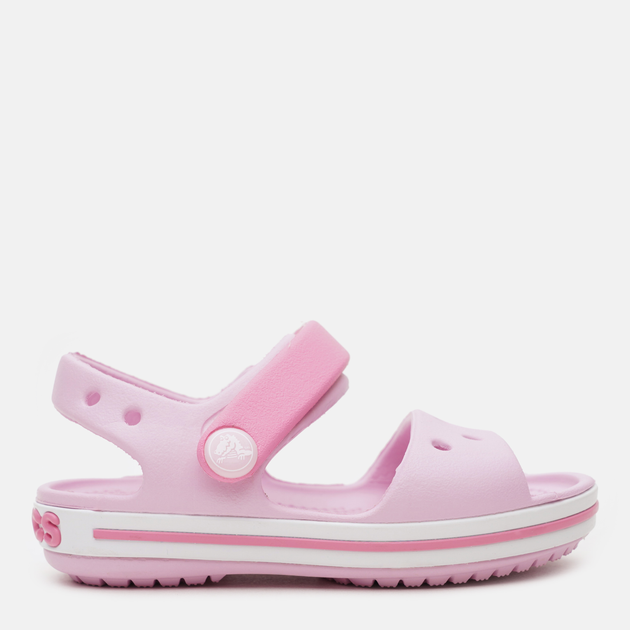 Акція на Сандалії дитячі Crocs Crocband Sandal Kids 12856-6GD-C9 26 Ballerina Pink від Rozetka