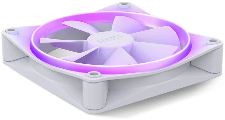 Кулер NZXT RGB Fans - Single F120RGB - 120 мм White (RF-R12SF-W1) - зображення 4