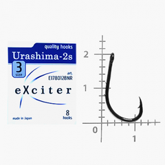Крючок eXciter model Urashima - 2s № 3 (8 hooks) - Фото 2 Крючок eXciter model Urashima - 2s № 3 (8 hooks) - изображение 2