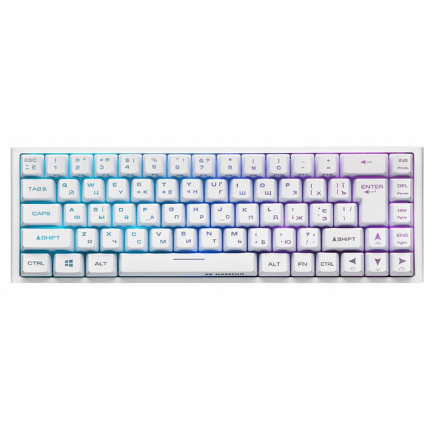 Клавиатура 2E GAMING KG360 RGB 68key Wireless White (2E-KG360UWT) - изображение 1
