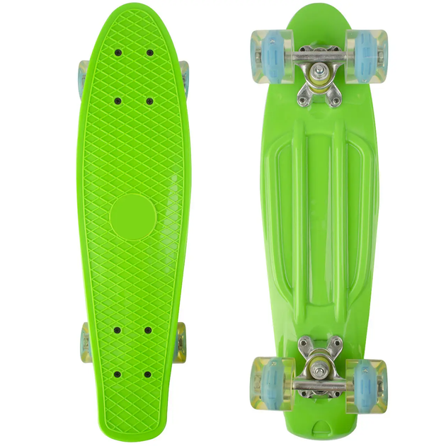 Скейт Пенни борд Penny Light Green для детей и подростков светящиеся колеса 55х15 - Фото 4 Скейт Пенни борд Penny Light Green для детей и подростков светящиеся колеса 55х15 - изображение 4