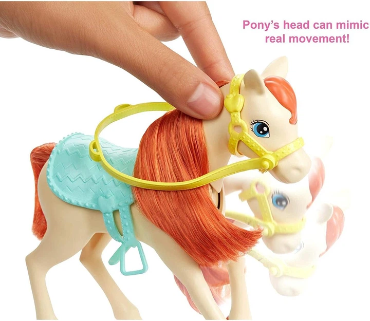 Ігровий набір Barbie Hugs N Horses Playset, Brunette (GLL82) (B07P62B1Z2) - изображение 3