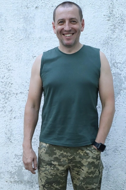 Тактична майка, футболка чоловіча олива розмір 48 (BEZ-2209) - изображение 1