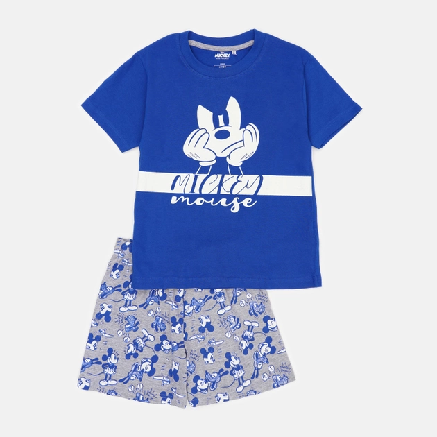 Акция на Піжама (футболка + шорти) для хлопчика Disney Mickey 2200006964 92 см Синя от Rozetka