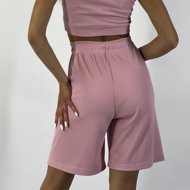 Шорты Baysho в рубчик XS Грязная пудра (br0504-280-xs) от продавца ...