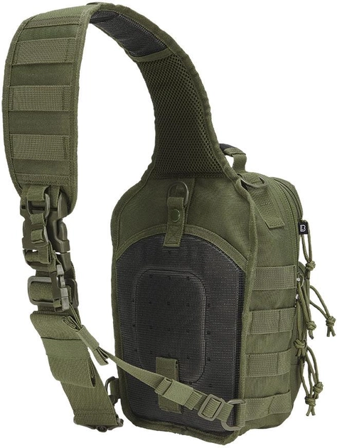 Тактическая сумка-рюкзак Brandit-Wea US Cooper Sling Medium (8036-1-OS) Olive (4051773082454) - изображение 2
