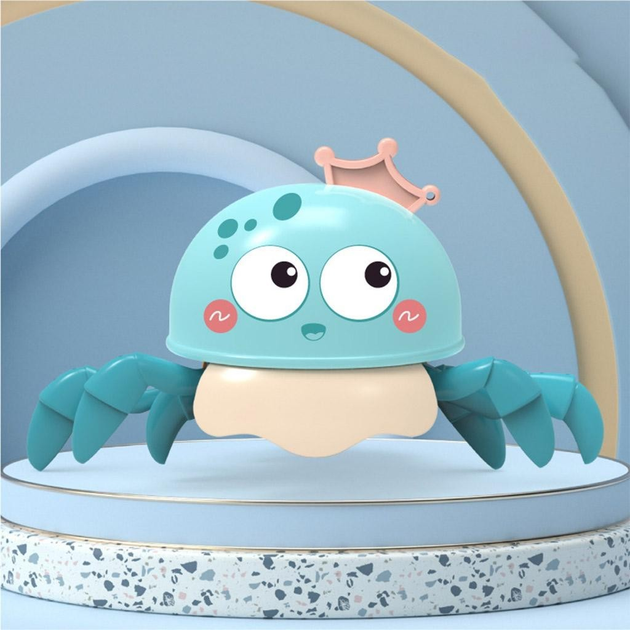 Заводная игрушка Медуза Cute Jellyfish плавает и ходит голубая HN166 ...