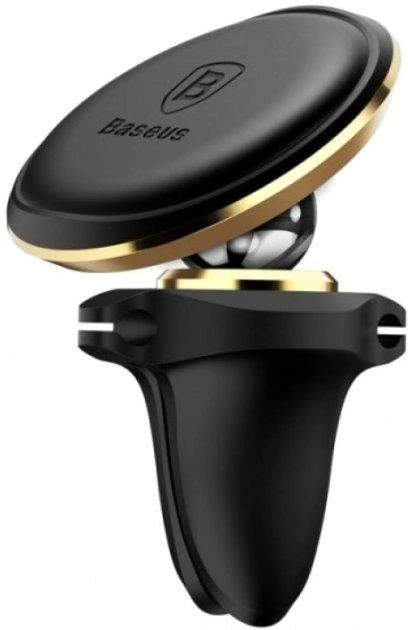 Автоутримувач для мобільного телефону магнітний в грати Baseus Magnetic Air Vent Car Mount Holder чорний - Фото 2 Автоутримувач для мобільного телефону магнітний в грати Baseus Magnetic Air Vent Car Mount Holder чорний - зображення 2