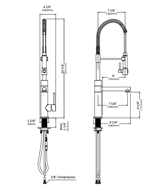 Змішувач для кухні Kraus Artec Pro KPF-1603BG - зображення 8