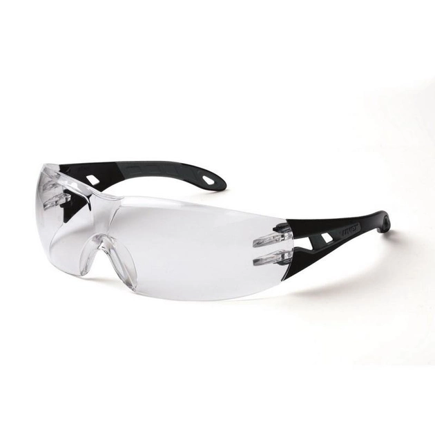 Захисні тактичні окуляри прозорі Uvex Pheos, Black/grey оправа (126760) - зображення 1