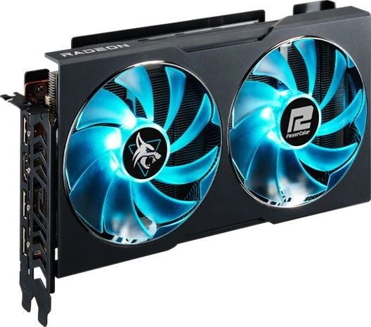 Відеокарта Powercolor PCI-Ex Radeon RX 7600 Hellhound 8GB GDDR6 (128bit) (2695/18000) (HDMI, 3 x DisplayPort) (RX7600 8G-L/OC) - зображення 2